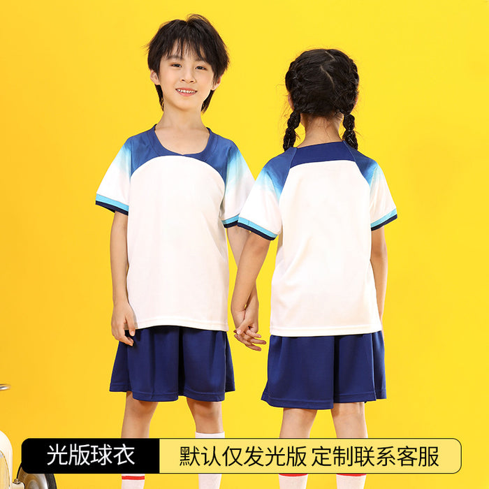 Summer Yellow Kindergarten Chinese Team Men&#039;s Outdoor Training Sports Jersey No. 10 Children&#039;s Football Suit Set Female