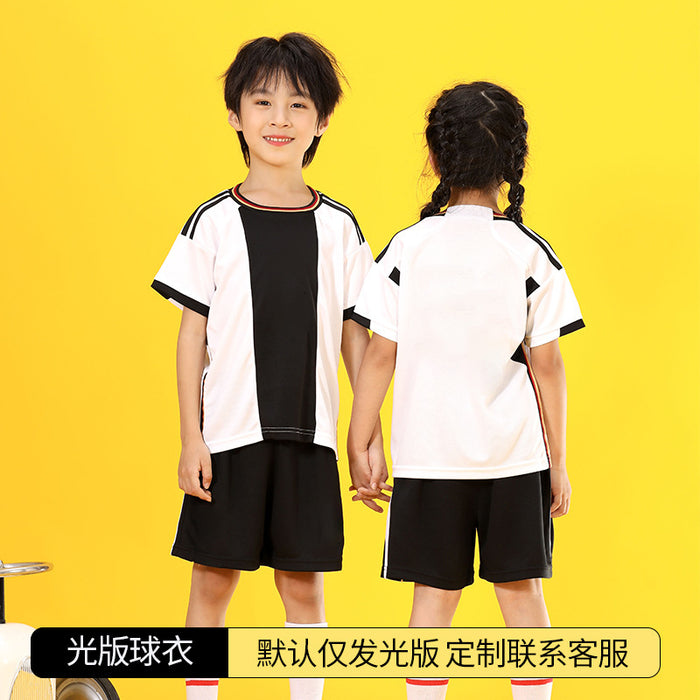 Summer Yellow Kindergarten Chinese Team Men&#039;s Outdoor Training Sports Jersey No. 10 Children&#039;s Football Suit Set Female