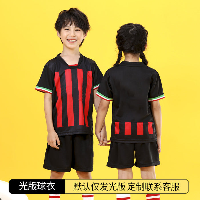 Summer Yellow Kindergarten Chinese Team Men&#039;s Outdoor Training Sports Jersey No. 10 Children&#039;s Football Suit Set Female