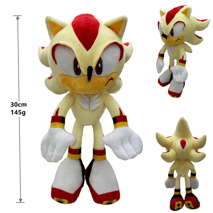 Genuine Authorized Super Sonic Plush Toy Q Version Ultrasonic Mouse Sonic Backpack Hedgehog Shatter Doll