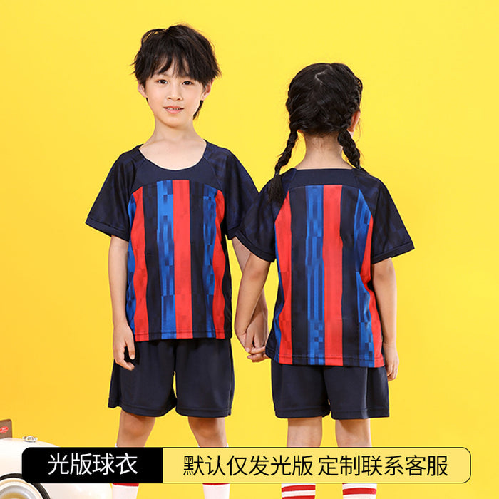 Summer Yellow Kindergarten Chinese Team Men&#039;s Outdoor Training Sports Jersey No. 10 Children&#039;s Football Suit Set Female