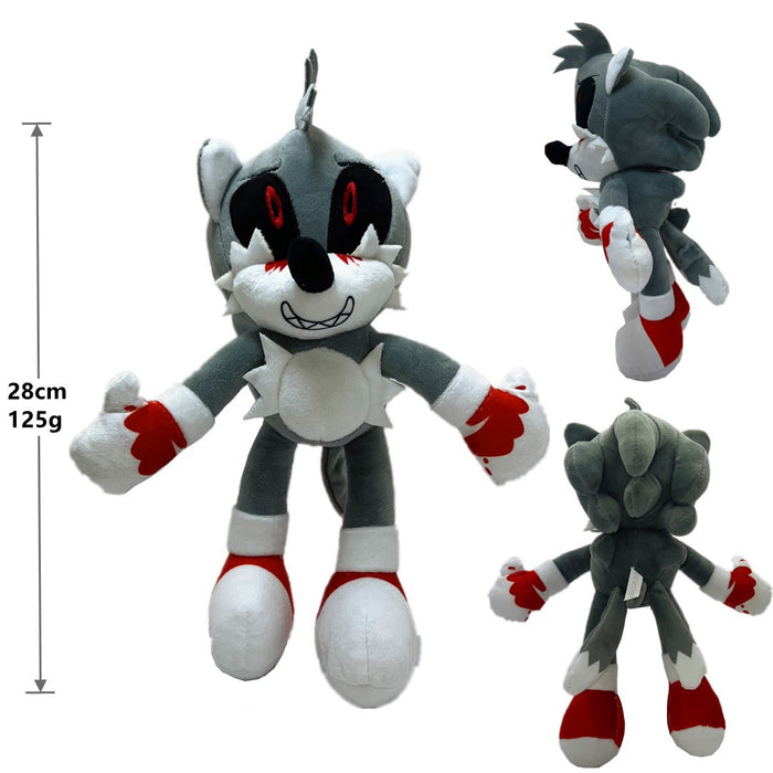 Genuine Authorized Super Sonic Plush Toy Q Version Ultrasonic Mouse Sonic Backpack Hedgehog Shatter Doll