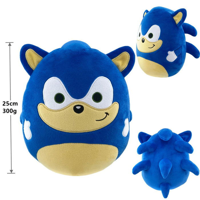 Genuine Authorized Super Sonic Plush Toy Q Version Ultrasonic Mouse Sonic Backpack Hedgehog Shatter Doll