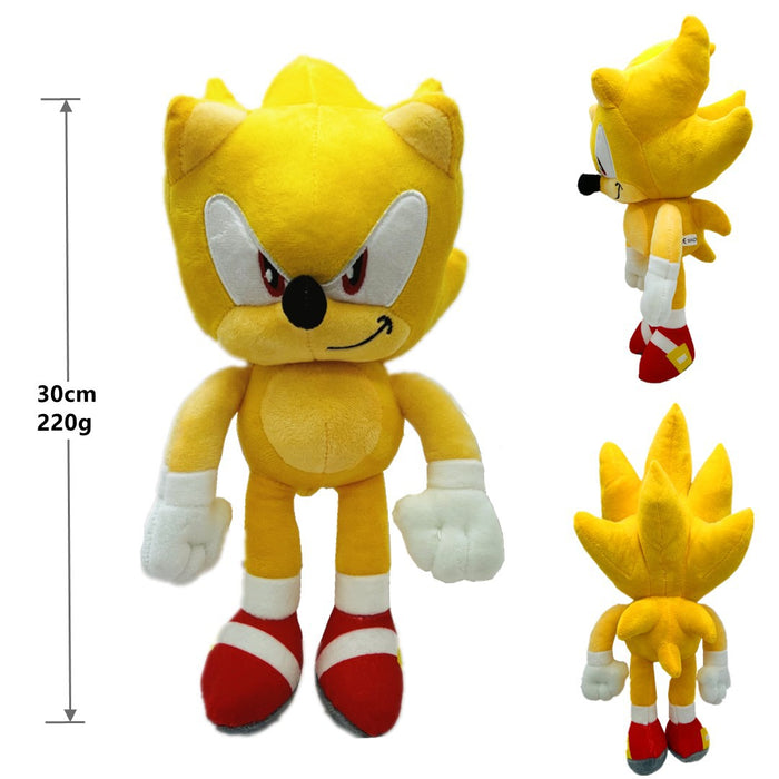 Genuine Authorized Super Sonic Plush Toy Q Version Ultrasonic Mouse Sonic Backpack Hedgehog Shatter Doll