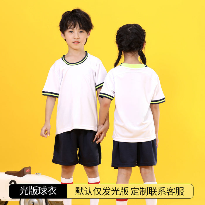 Summer Yellow Kindergarten Chinese Team Men&#039;s Outdoor Training Sports Jersey No. 10 Children&#039;s Football Suit Set Female