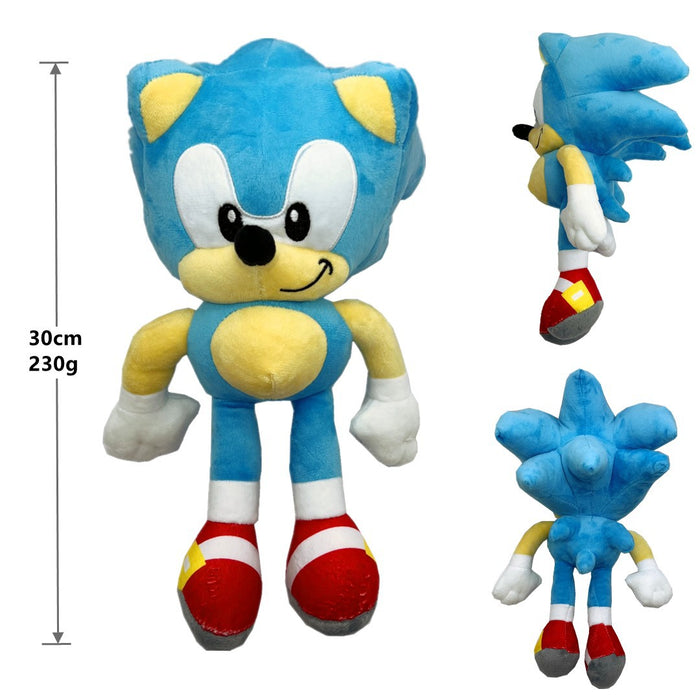 Genuine Authorized Super Sonic Plush Toy Q Version Ultrasonic Mouse Sonic Backpack Hedgehog Shatter Doll