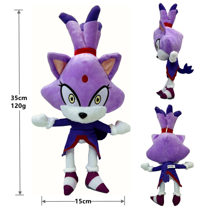 Genuine Authorized Super Sonic Plush Toy Q Version Ultrasonic Mouse Sonic Backpack Hedgehog Shatter Doll