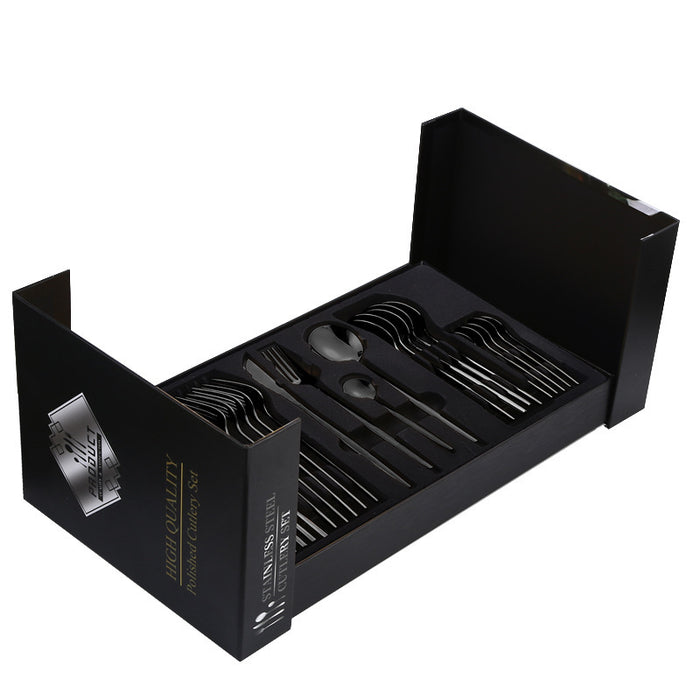 Tableware 24-piece Set Stainless Steel Western Food Knife And Fork Spoon Gift Box Set