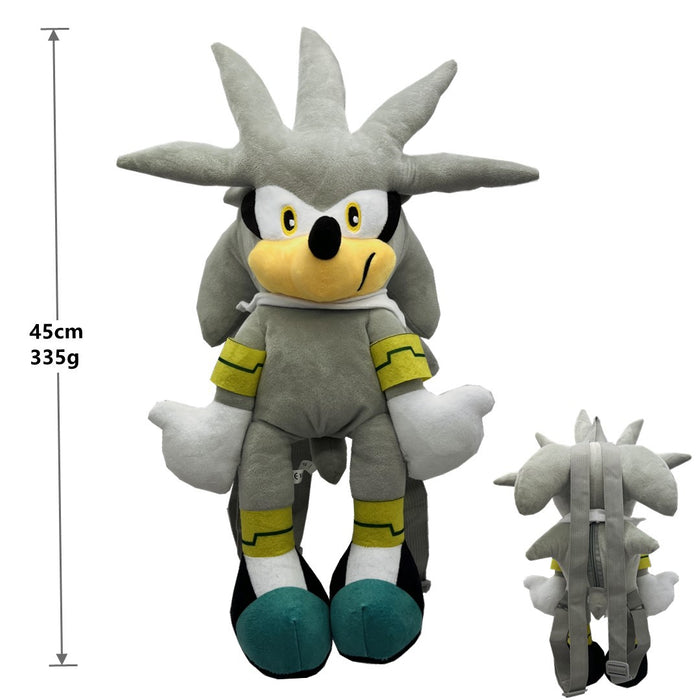 Genuine Authorized Super Sonic Plush Toy Q Version Ultrasonic Mouse Sonic Backpack Hedgehog Shatter Doll