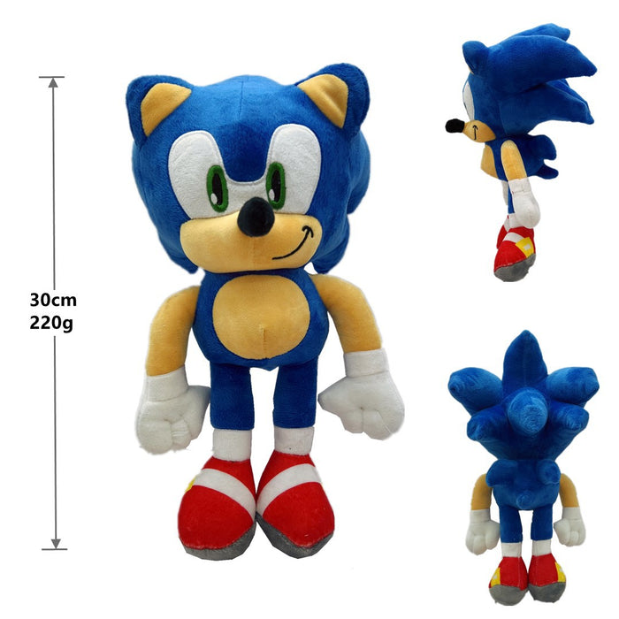 Genuine Authorized Super Sonic Plush Toy Q Version Ultrasonic Mouse Sonic Backpack Hedgehog Shatter Doll