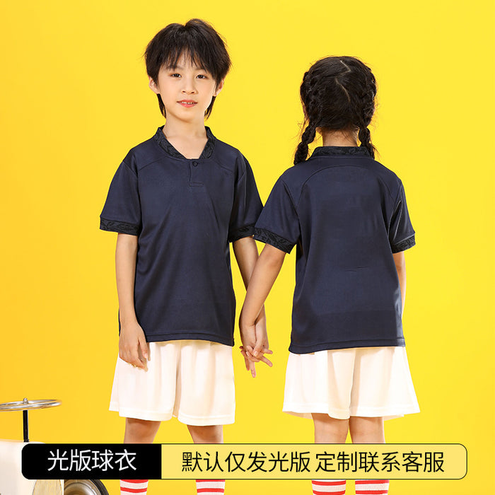 Summer Yellow Kindergarten Chinese Team Men&#039;s Outdoor Training Sports Jersey No. 10 Children&#039;s Football Suit Set Female