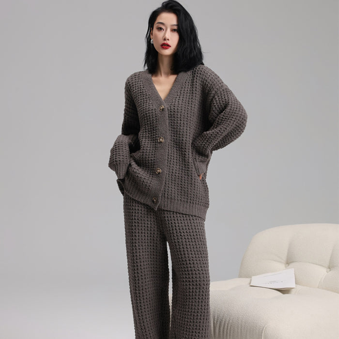 Pajamas Women's Long-sleeved Cardigan Soft Casual Suit