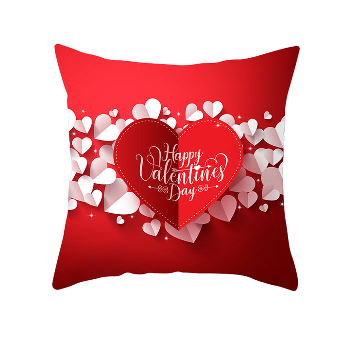 Home Valentine's Day Graphic Print Pillowcase