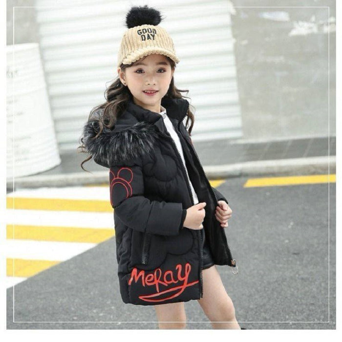 Girl Thickened Korean Style Cotton-padded Jacket