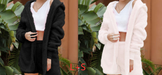 European And American Winter Plush Homewear Leisure Suit