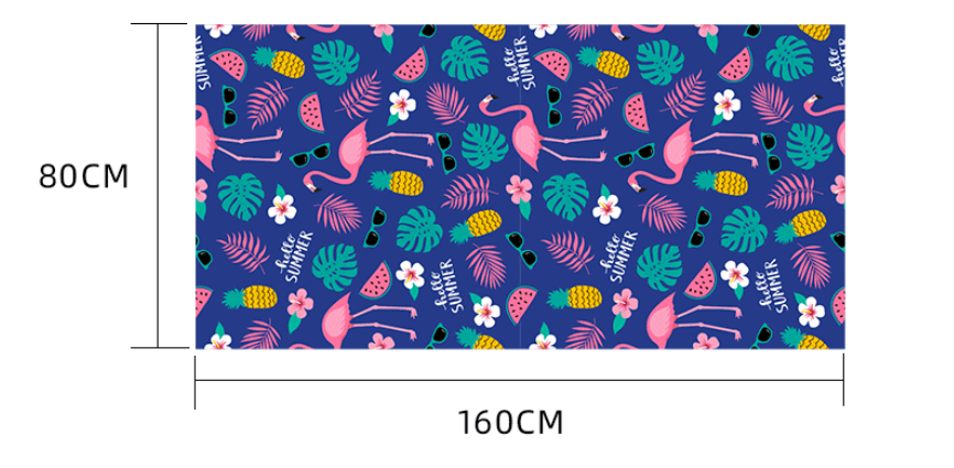 Printed Swim Microfiber Beach Towel