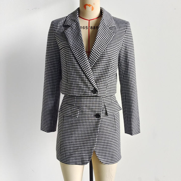 Women's Street Style Skirt Suit