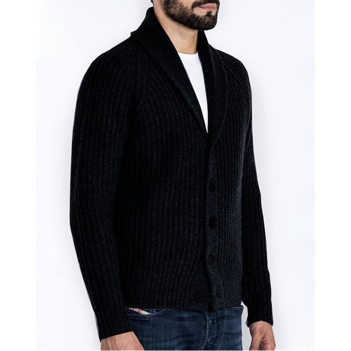 Langarm-Cardigan für Herren, Strickpullover