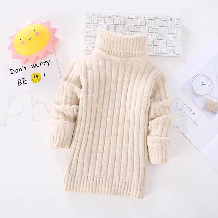 Spring And Autumn Baby Turtleneck Sweater