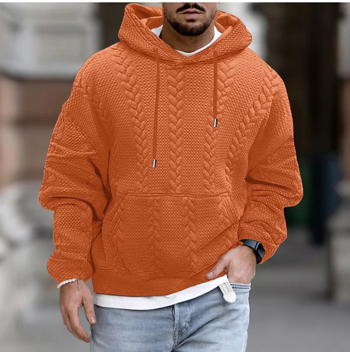 Solid Color Long-sleeved Sweater For Men