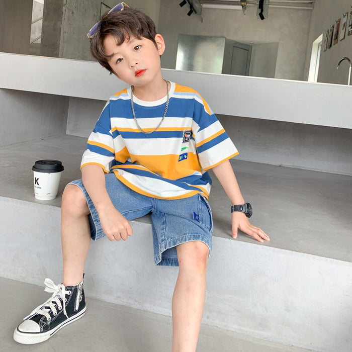 Boys Summer Casual T-Shirt Shorts Set