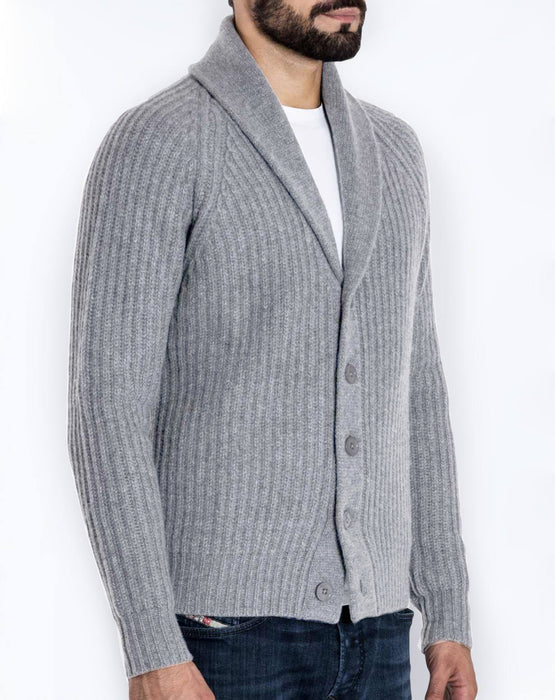 Langarm-Cardigan für Herren, Strickpullover