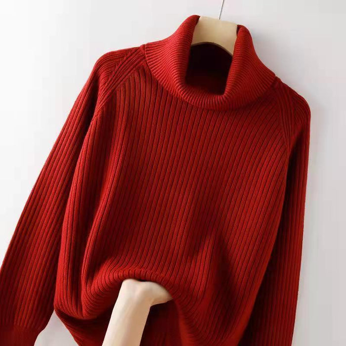 Turtleneck Bottoming Shirt Oversized Knit Sweater