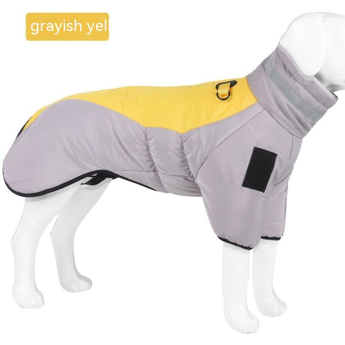 Winter Dog Coat Waterproof Pet Clothes For Medum Large Dogs Warm Thicken Dog Vest Custome Labrador Jacket