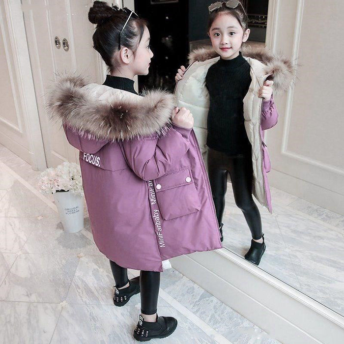 Girls' Down Jackets Anti-season Clearance Foreign Air