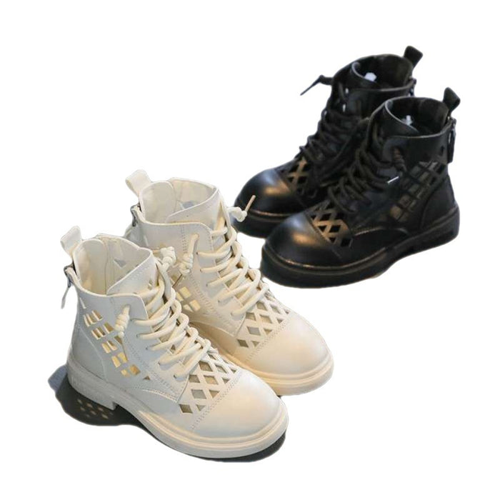 Children's Short Boots Thin Net Boots Hollow