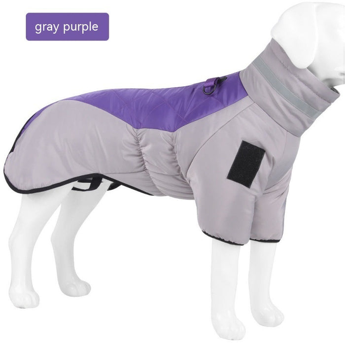 Winter Dog Coat Waterproof Pet Clothes For Medum Large Dogs Warm Thicken Dog Vest Custome Labrador Jacket