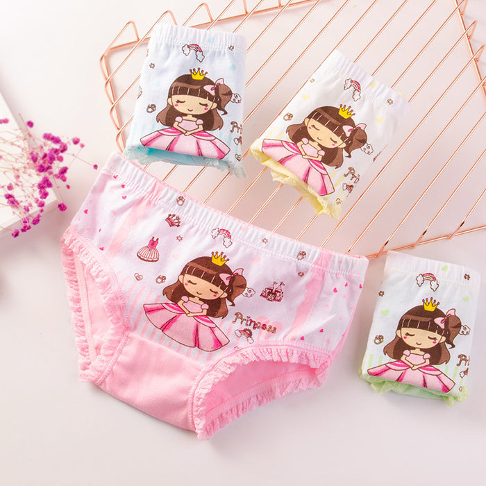 Girl's Cotton Cute Print All-match Panties