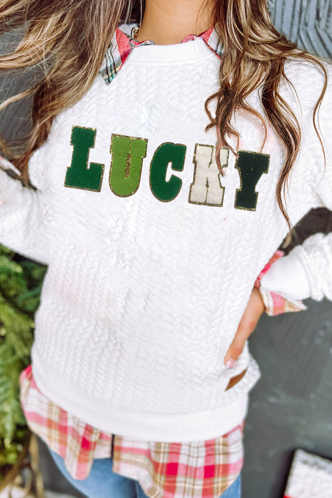 Fashion Letter Printing Multicolor Long-sleeved Sweater