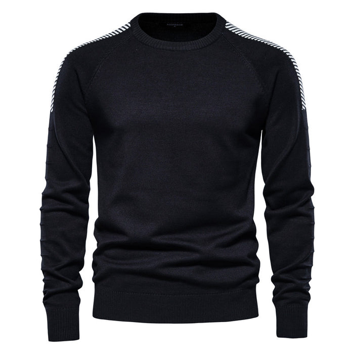 Men Casual Crew Neck Plus Size Sweater