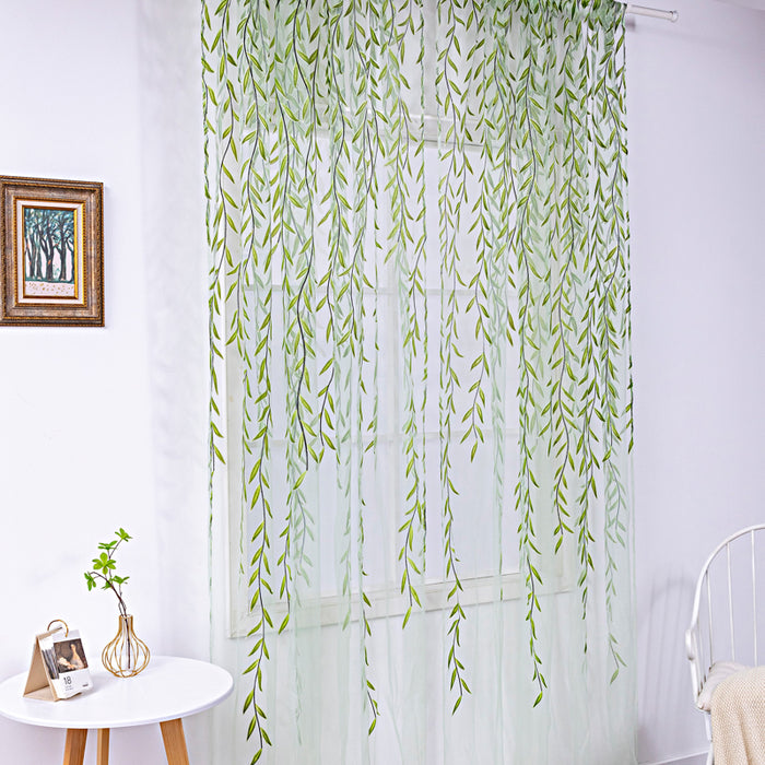 Inverted Willow Wicker Offset Printing Curtains Printing Window Screens Living Room Balcony Window Screens