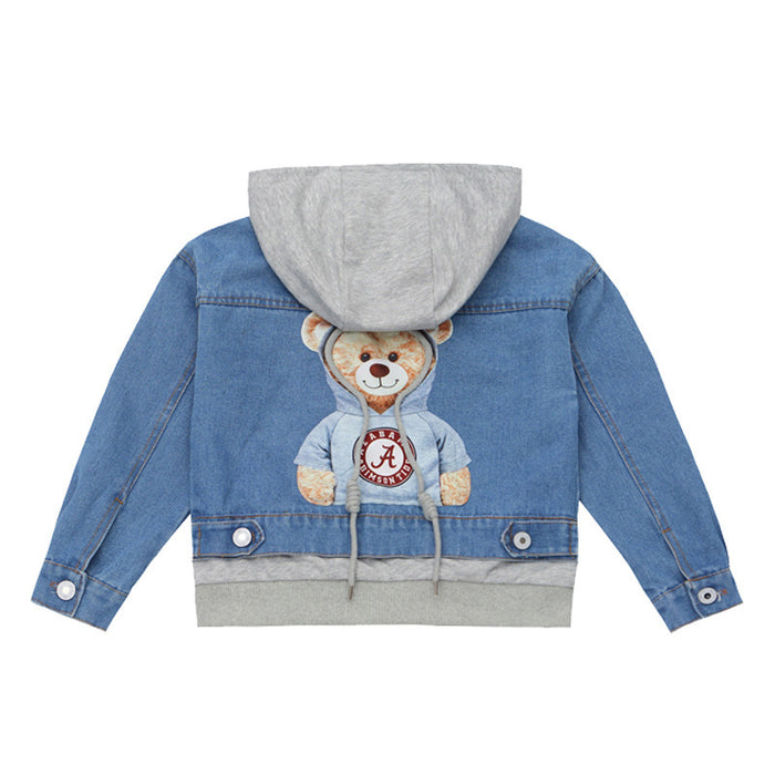 Little Girl Hooded Fake Two-piece Blouse Autumn Children's Jacket