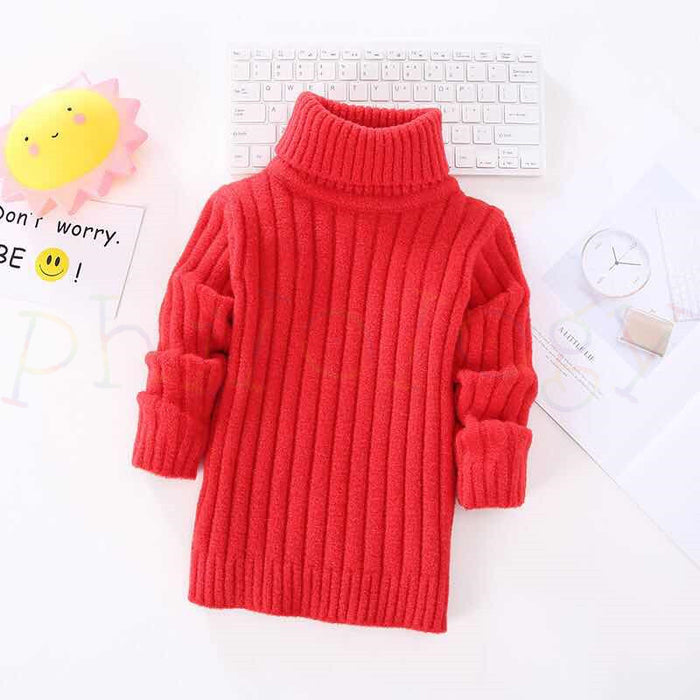 Spring And Autumn Baby Turtleneck Sweater