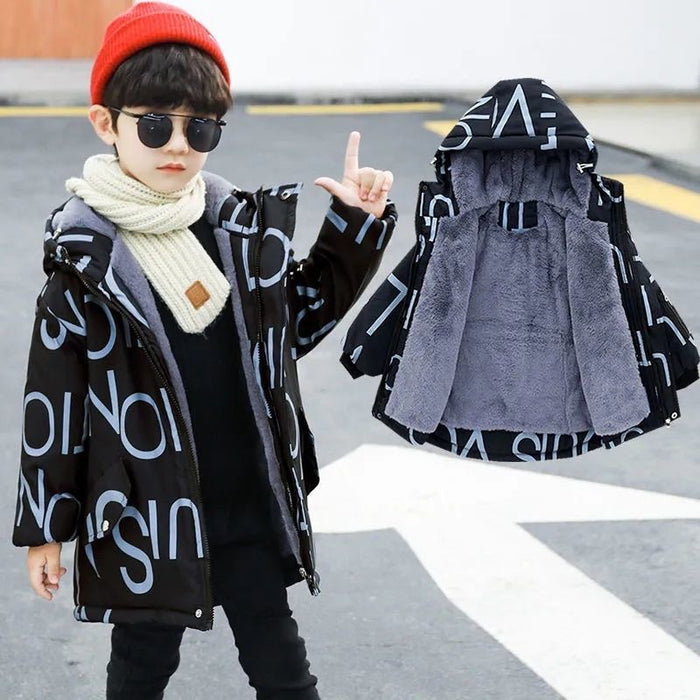 Children's Thick Padded Korean Winter Coat