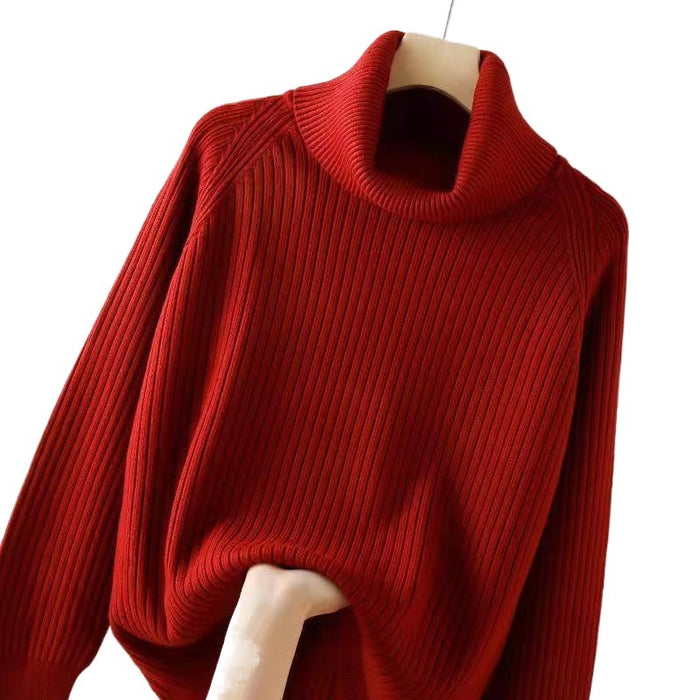 Turtleneck Bottoming Shirt Oversized Knit Sweater