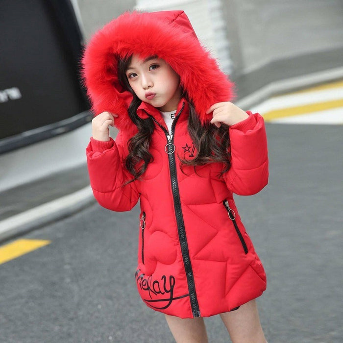 Girl Thickened Korean Style Cotton-padded Jacket