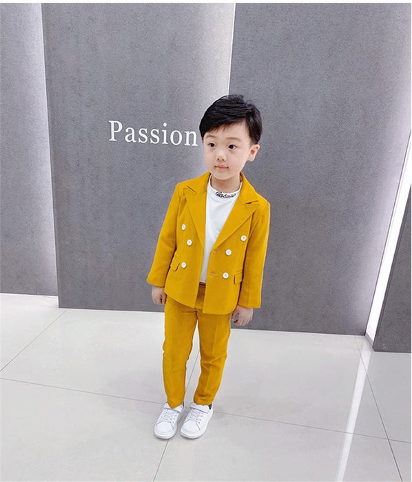 Children's Boys Fashion Simple Catwalk Suit