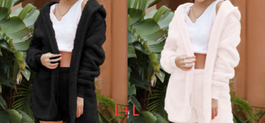 European And American Winter Plush Homewear Leisure Suit