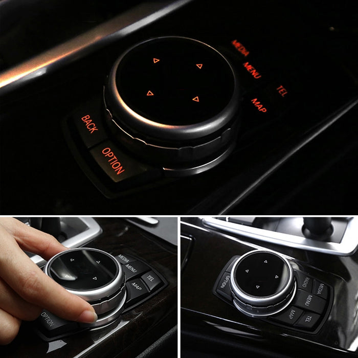 Multimedia Button Sticker For Car Large Knob Cover