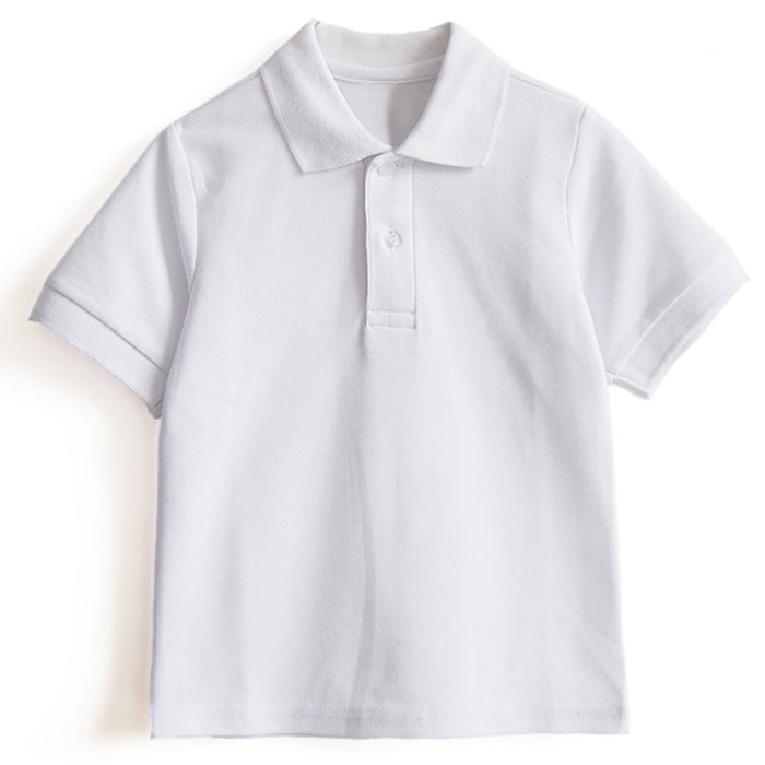 Children's Polo Shirt With Solid Color Cotton Lapel