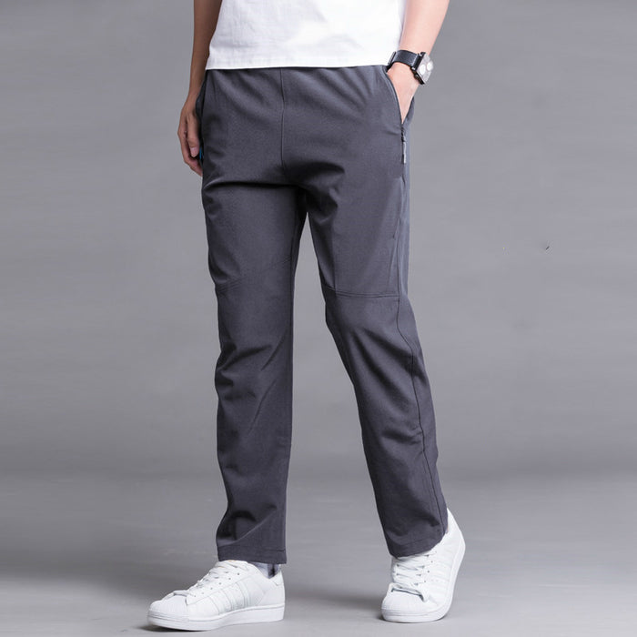 Loose straight thin sports pants men