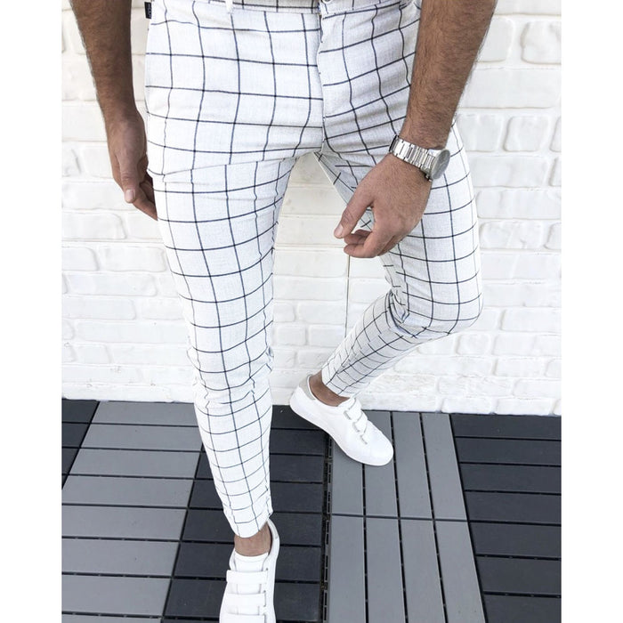 Slim straight leg pants hip hop track pants