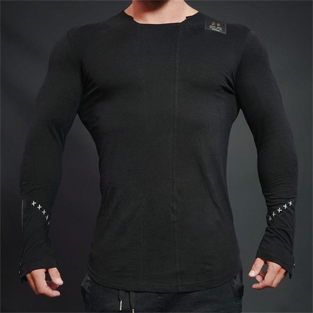 Men Bodybuilding Long Sleeve T-Shirt