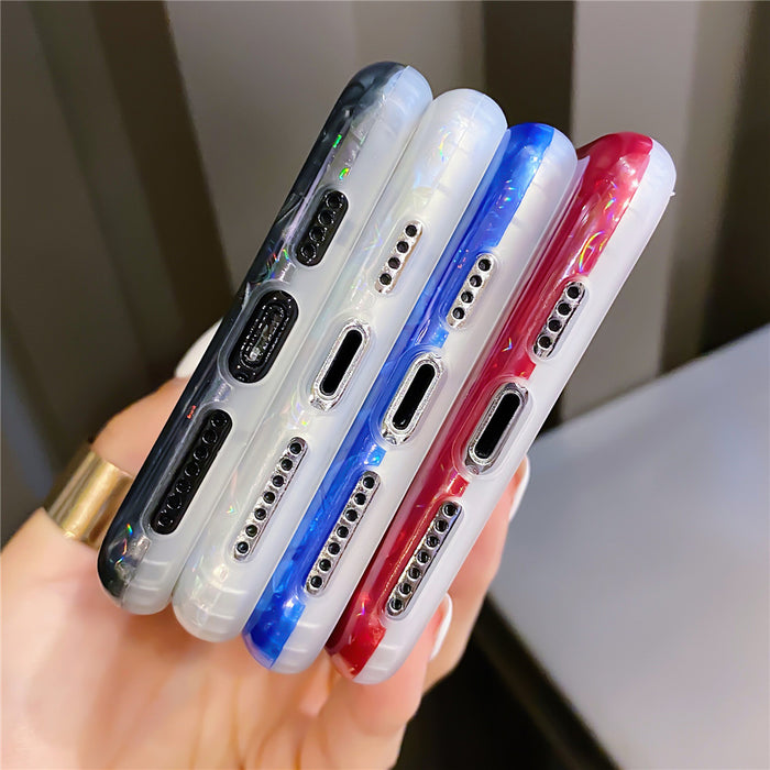 Colorful shell pattern mobile phone