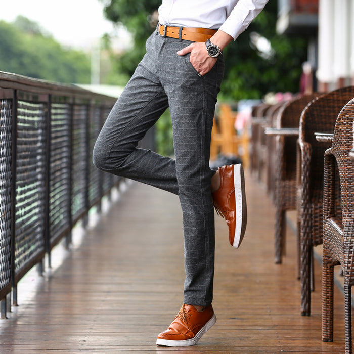 Men's casual pants men's cotton and linen pants