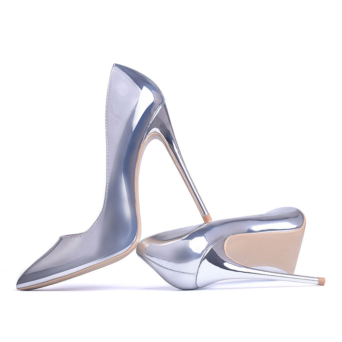 Pumps High Heels Silver Sexy High Heels Shoes for Women Stilettos Fashion Luxury Party Shoes